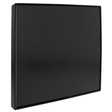 LORELL 8 x 8 in. Snap Plate Architectural SignBlack LLR02651